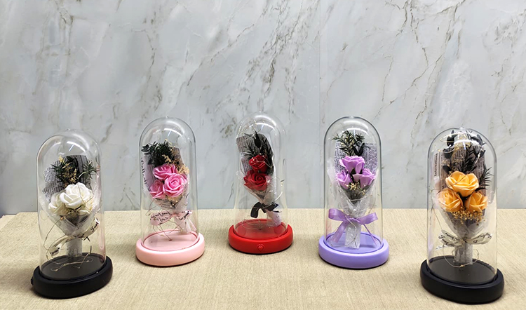Işıklı Müzikli Romantik Gül Buketi  - 2