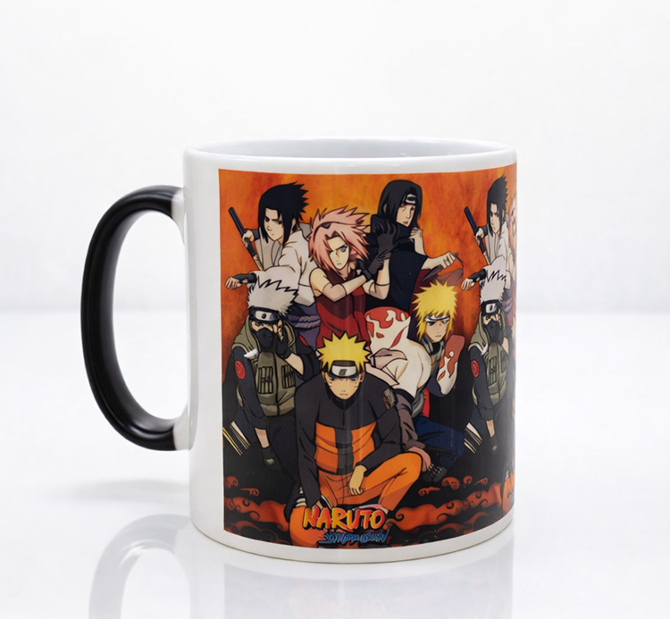 Porselen Renk Değiştiren Naruto Kupa Bardak 