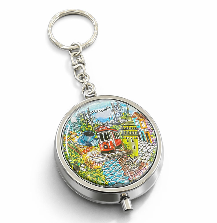 İstanbul Temalı Küllük Anahtarlık 