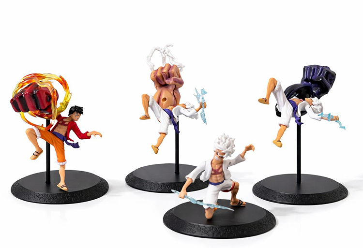 Anime One Piece Luffy Figürü 4'lü Set  