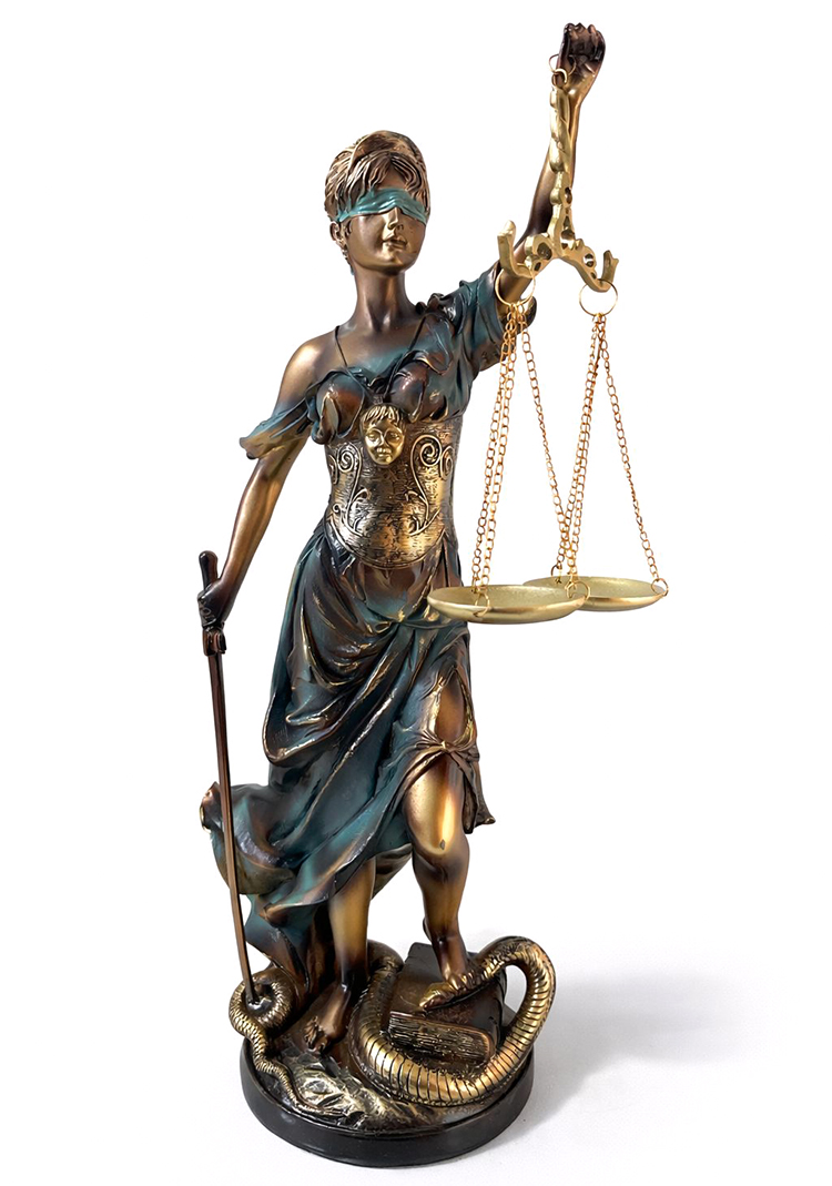 55x17 cm Polyester Adalet Biblosu 