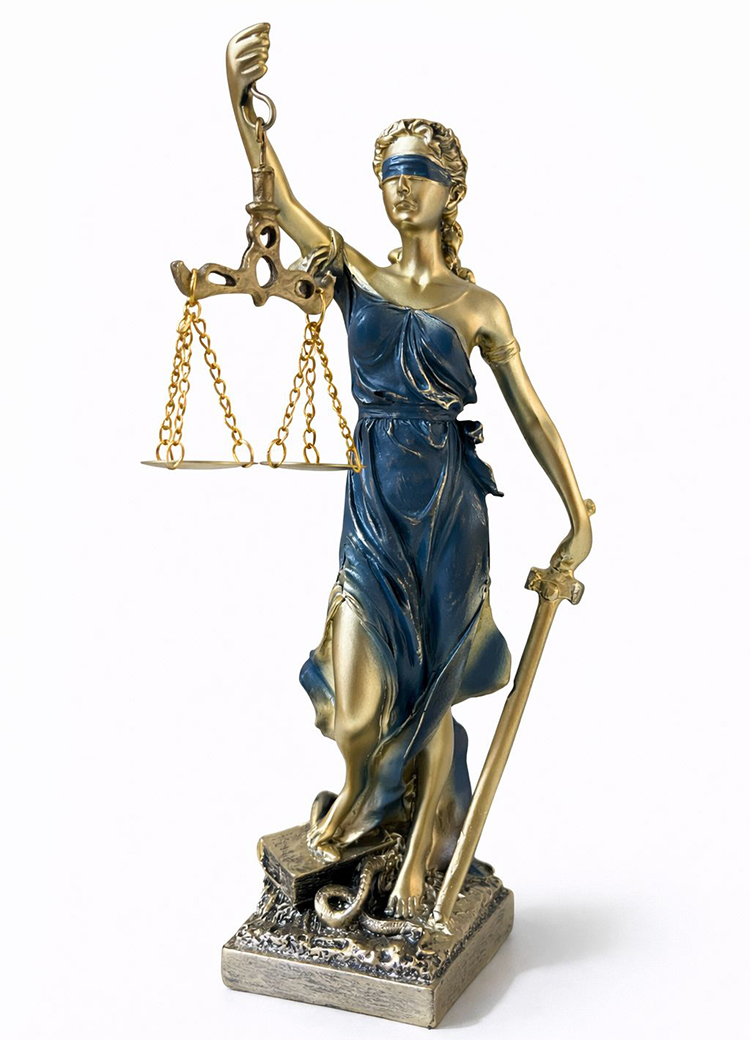 28x8 cm Polyester Adalet Biblosu 