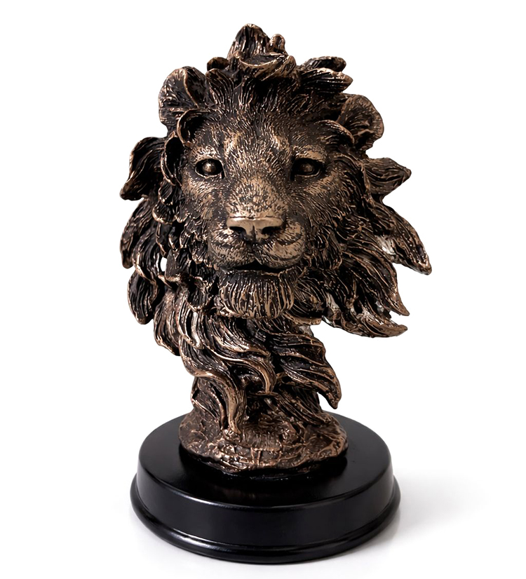 13x9 cm Polyester Aslan Büstü 