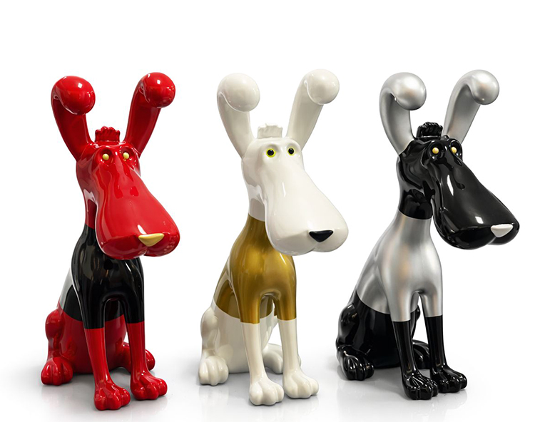 Polyester Sevimli Köpek Figürü