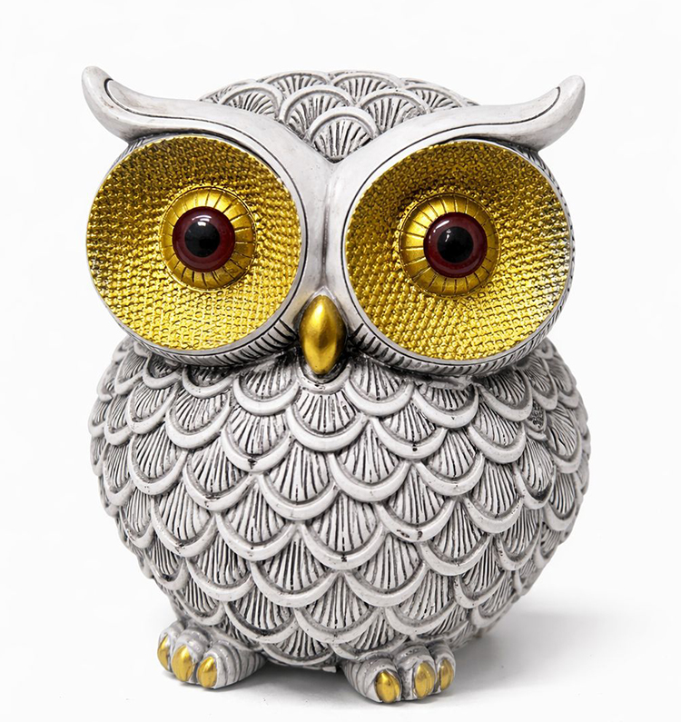 20x15 cm Polyester Baykuş Figürü 