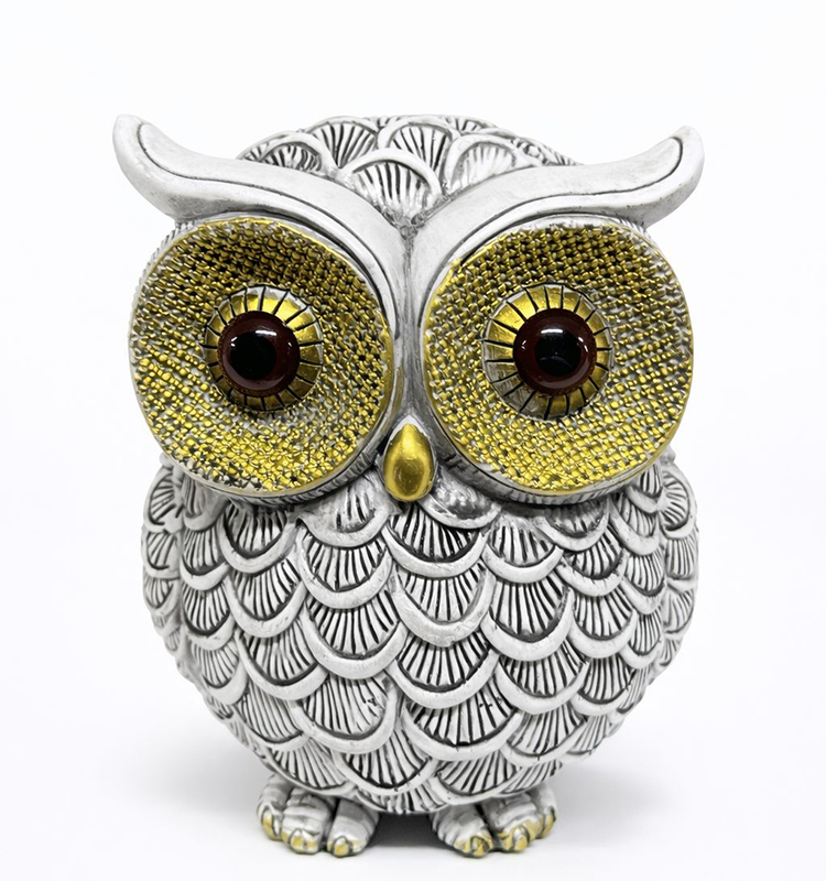 19x16 cm Polyester Baykuş Figürü 