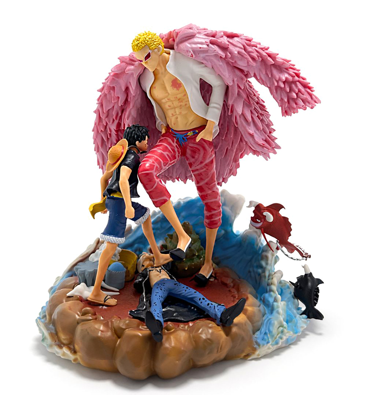 Anime One Piece Luffy Ve Donquixote Figürü 