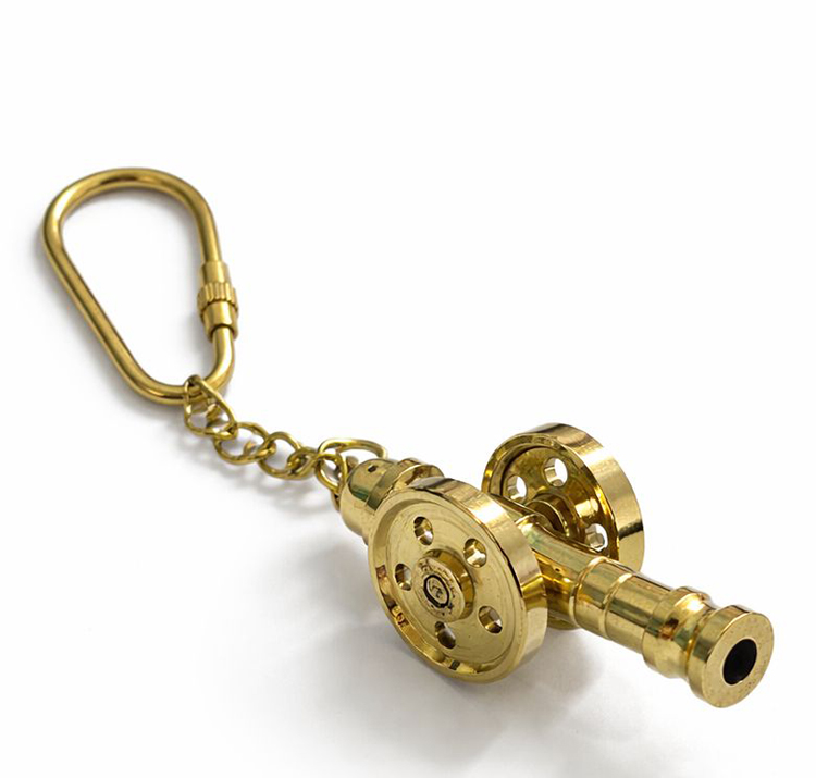 Pirinç Top Arabası Anahtarlık 