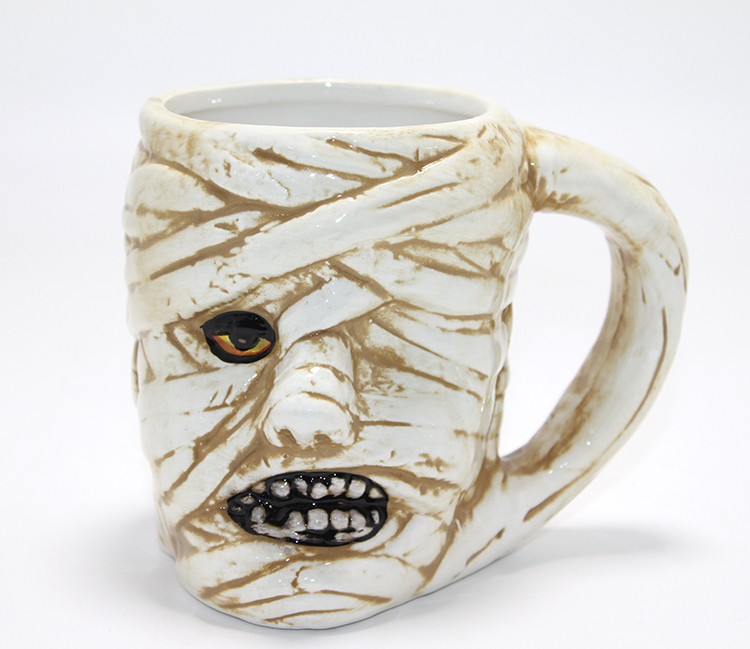 Mumya Figürlü 3D Kabartmalı Kupa Bardak 