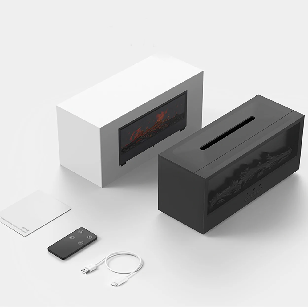 Şömine Görünümlü Alev Efektli Hava Nemlendirici - 3