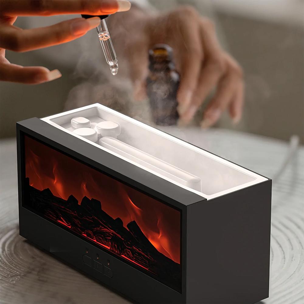 Şömine Görünümlü Alev Efektli Hava Nemlendirici - 5