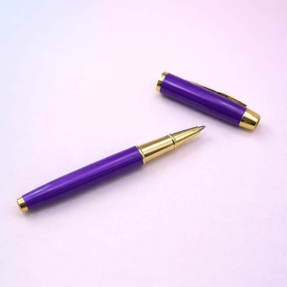 Premium Mor Metal Roller Kalem - 3