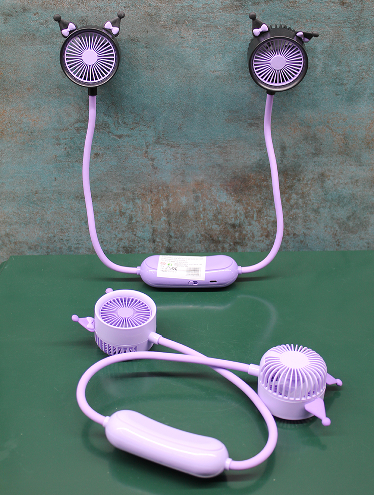 Kuromi Şarjlı Boyun Fanı Vantilatör 2 Kademeli - Model 1 