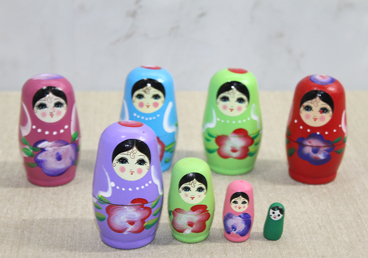 4'lü Ahşap Matruşka Seti 