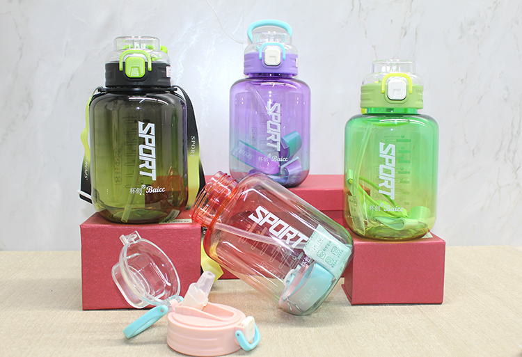 1100 ml Pipetli Su Matarası Suluk 