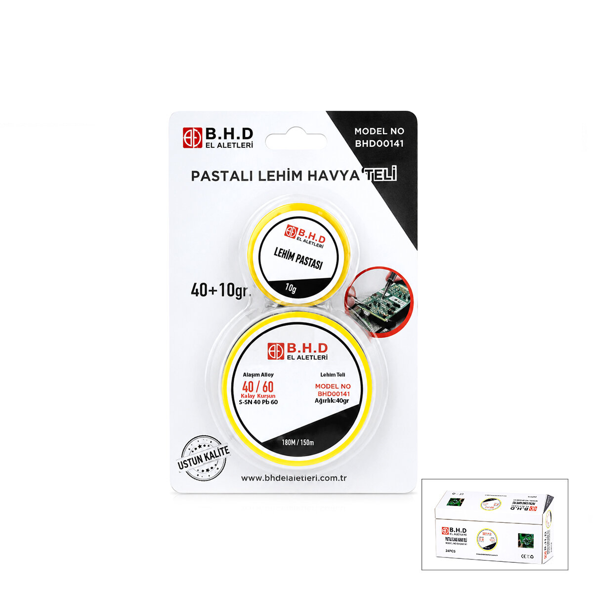 2'li Lehim Teli ve Pasta Seti - 1.2 mm 