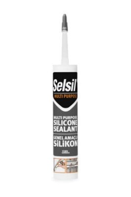Siyah Universal Silikon - 280 gr - Dolgu Silikonu 