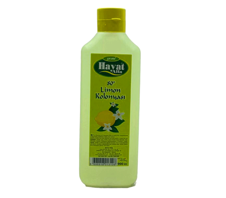 Limon Kolonyası - 900 ml - 80 Derece 