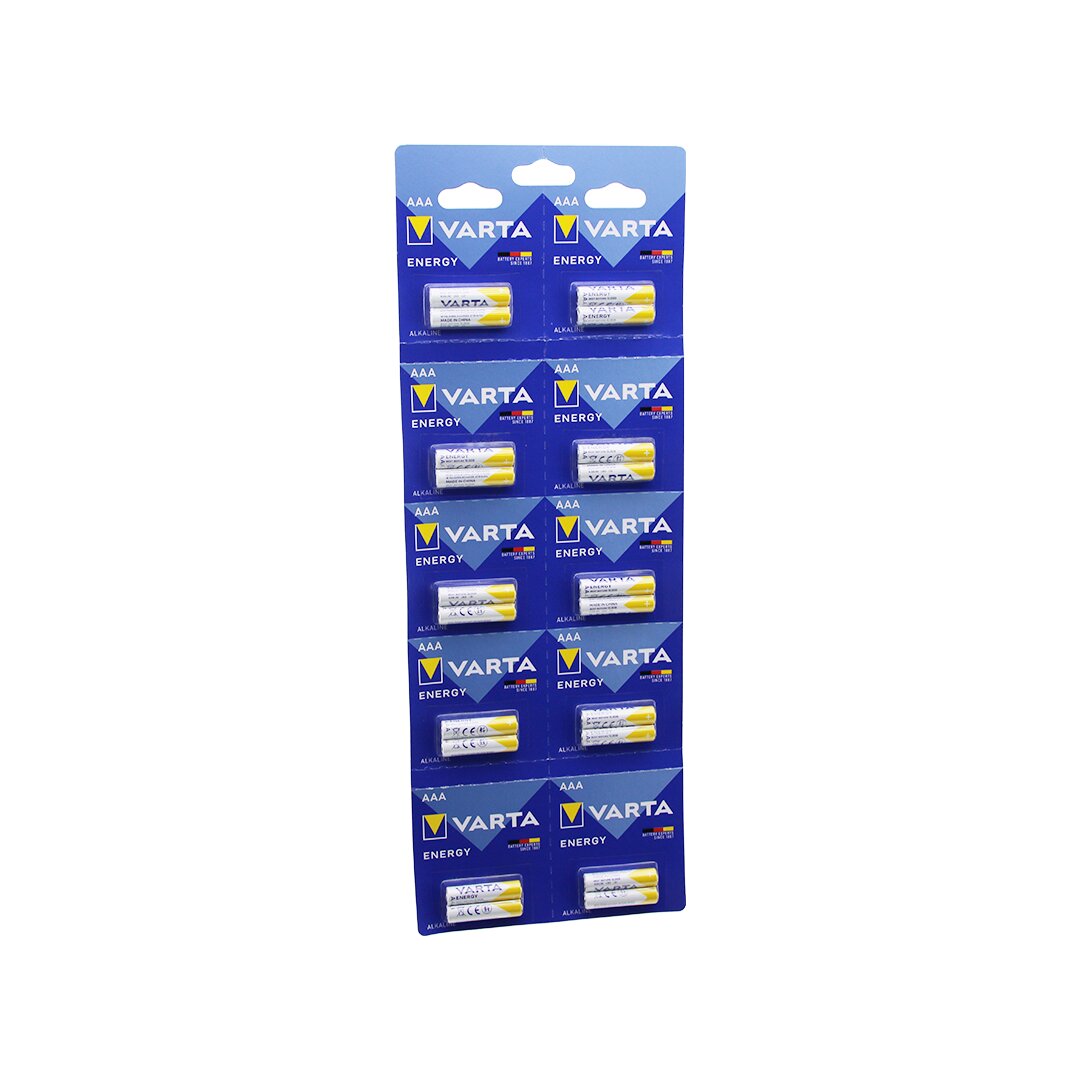 İnce Pil Alkalin - 20'li Paket - AAA Pil 