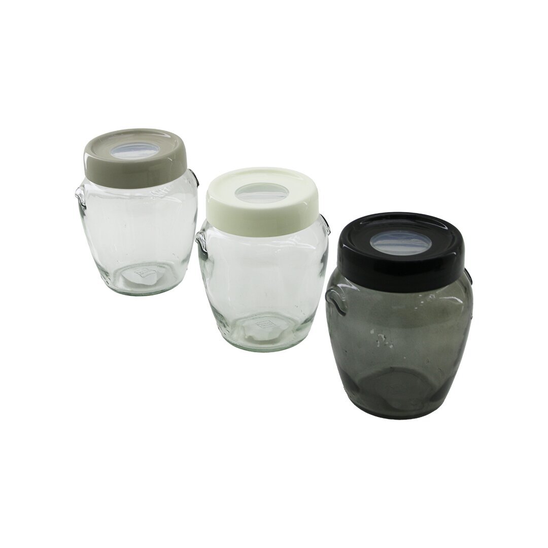 Cam Kavanoz - 580 ml - Şeffaf 