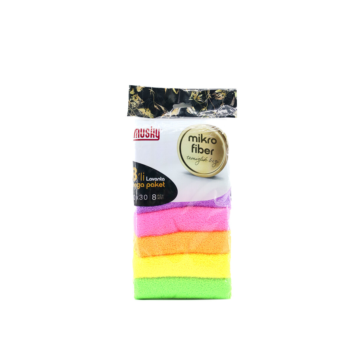 8'li Mikrofiber Temizlik Bezi Seti - Renkli - Leke Bırakmaz  - 3