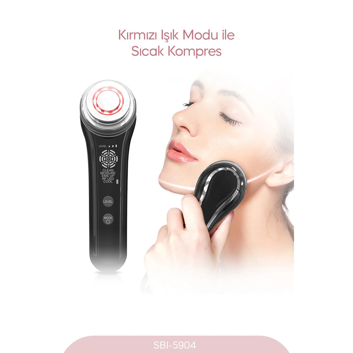 Radyo Frekanslı Yüz ve Boyun Kırışıklık Giderici - 5 Mod - EMS Teknolojisi  - 2