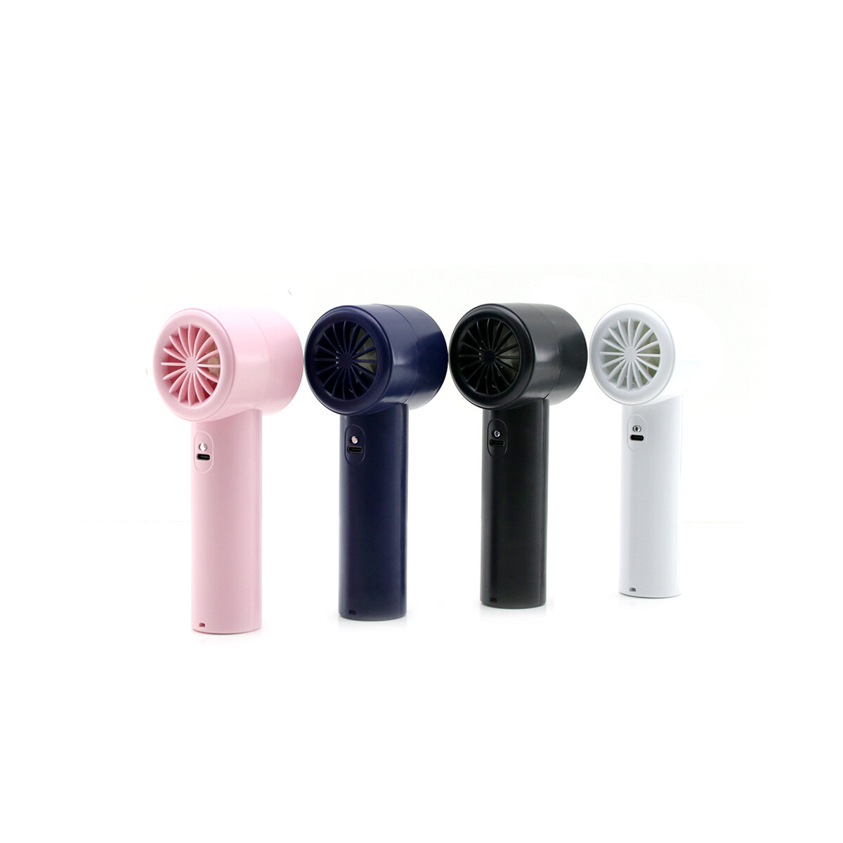 Mini El Fanı - Ayarlanabilir Hız - Dijital Gösterge - 5W - Karışık Renk  - 2