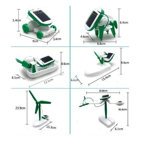 Güneş Enerjili Robot Oluşturma Seti Solar Kit (6 in 1) - 2