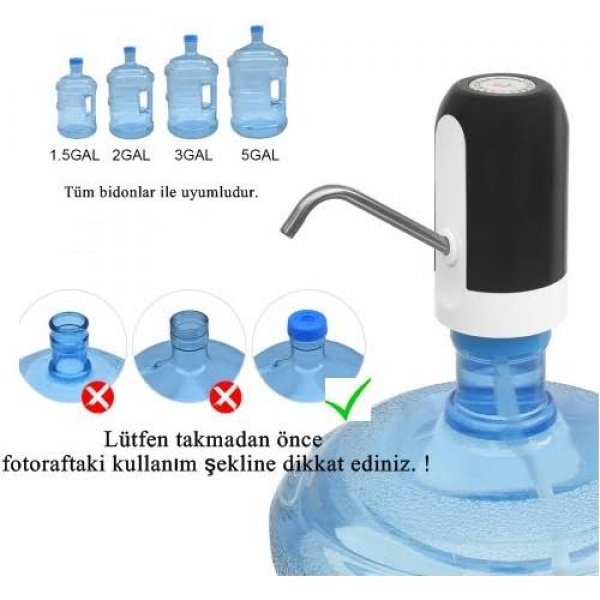 Şarjlı Damacana Su Pompası - 4