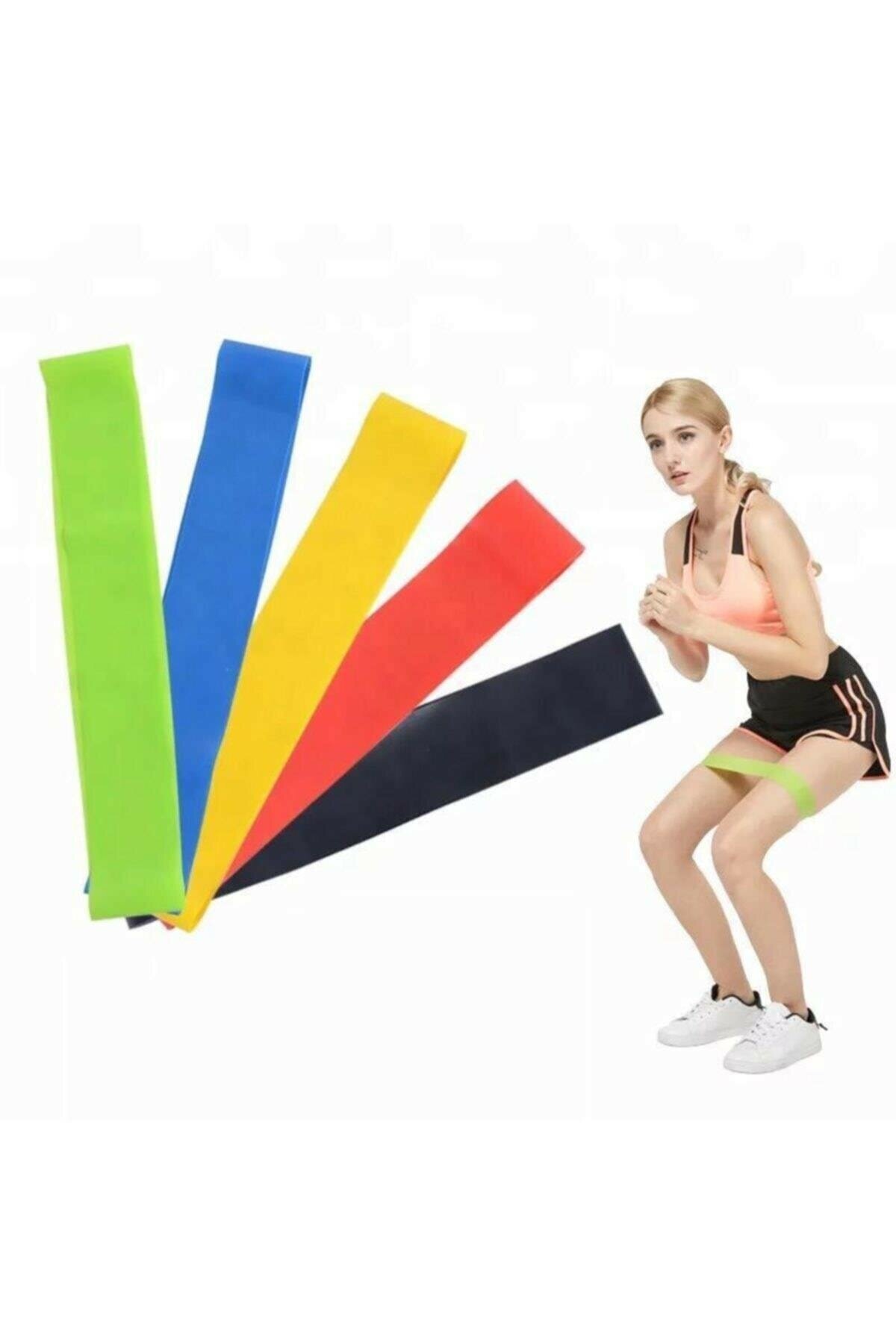 Pilates Direnç Lastiği Seti 5 Adet - 3