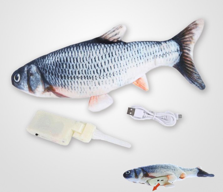 Hareketli Balık Kedi Oyuncağı Şarjlı - 4