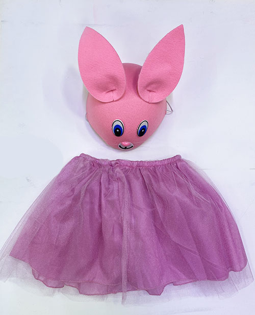 Çocuk Gösteri Kostümü Pembe Tavşan