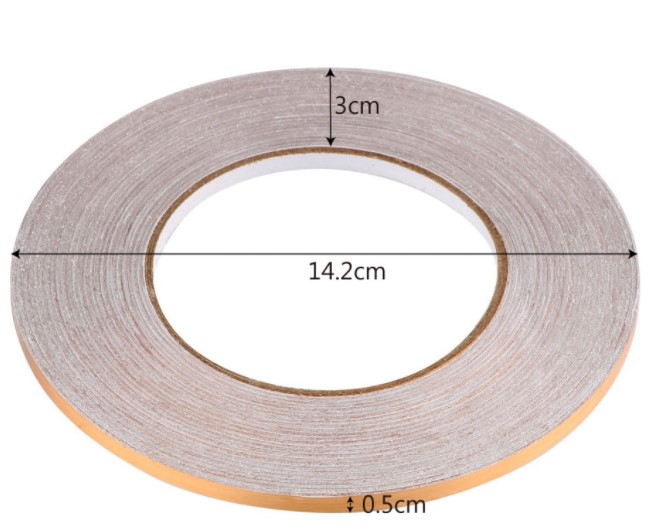 0.5 cm 50 Metre Gold Fayans Arası Şerit Bant - 4