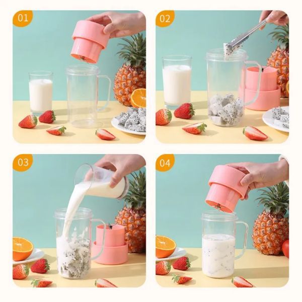 Taşınabilir Pipetli Bardak Blender  - 5