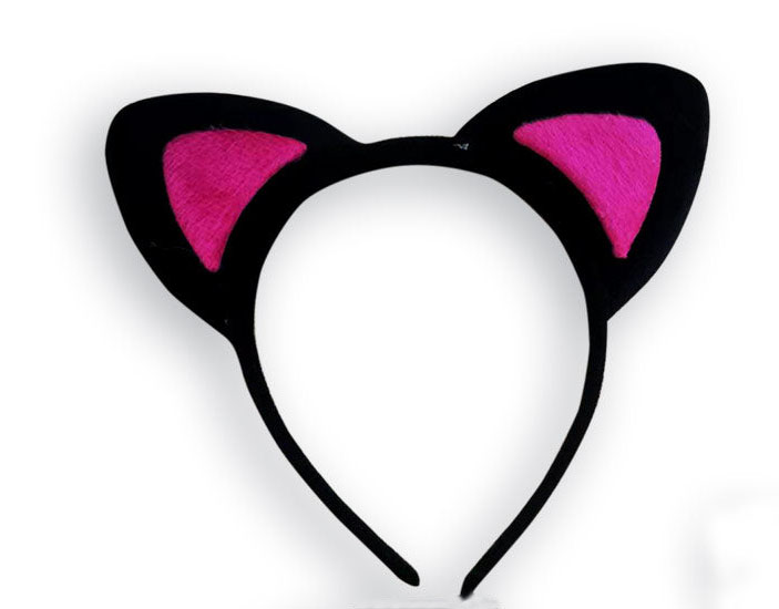 Sevimli Kedi Kulak Pofuduk Kedi Taç Şeker Pembe - 4