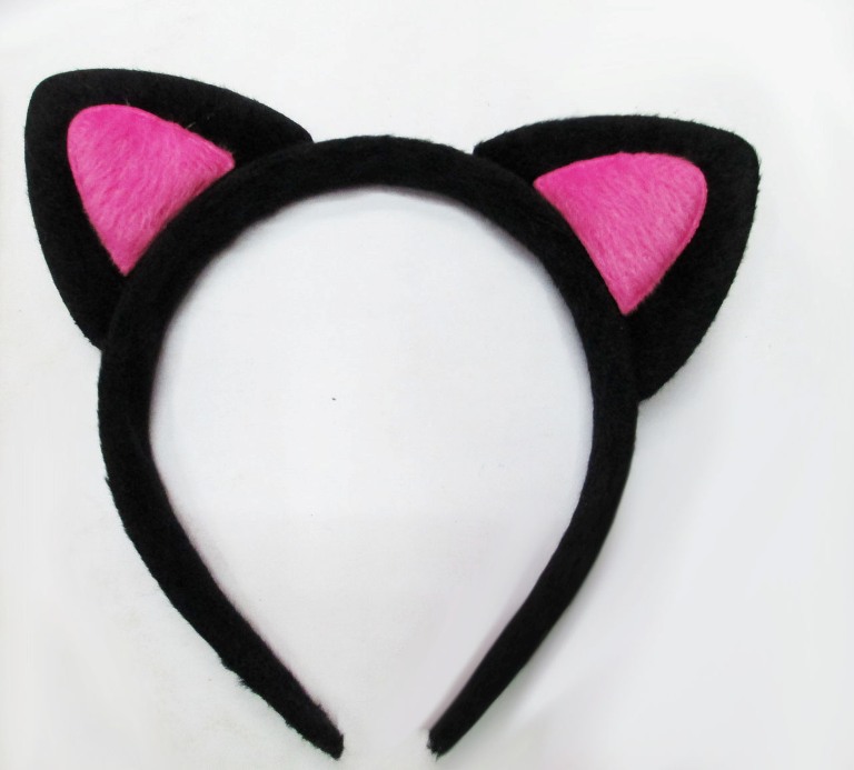 Sevimli Kedi Kulak Pofuduk Kedi Taç Şeker Pembe - 5