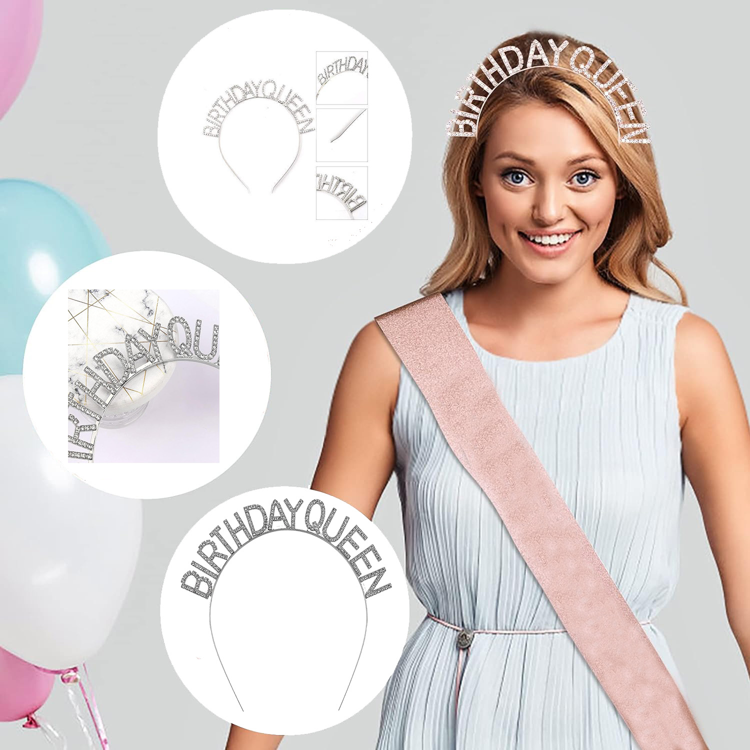 Birthday Queen Yazılı Kraliçe Taç - 2