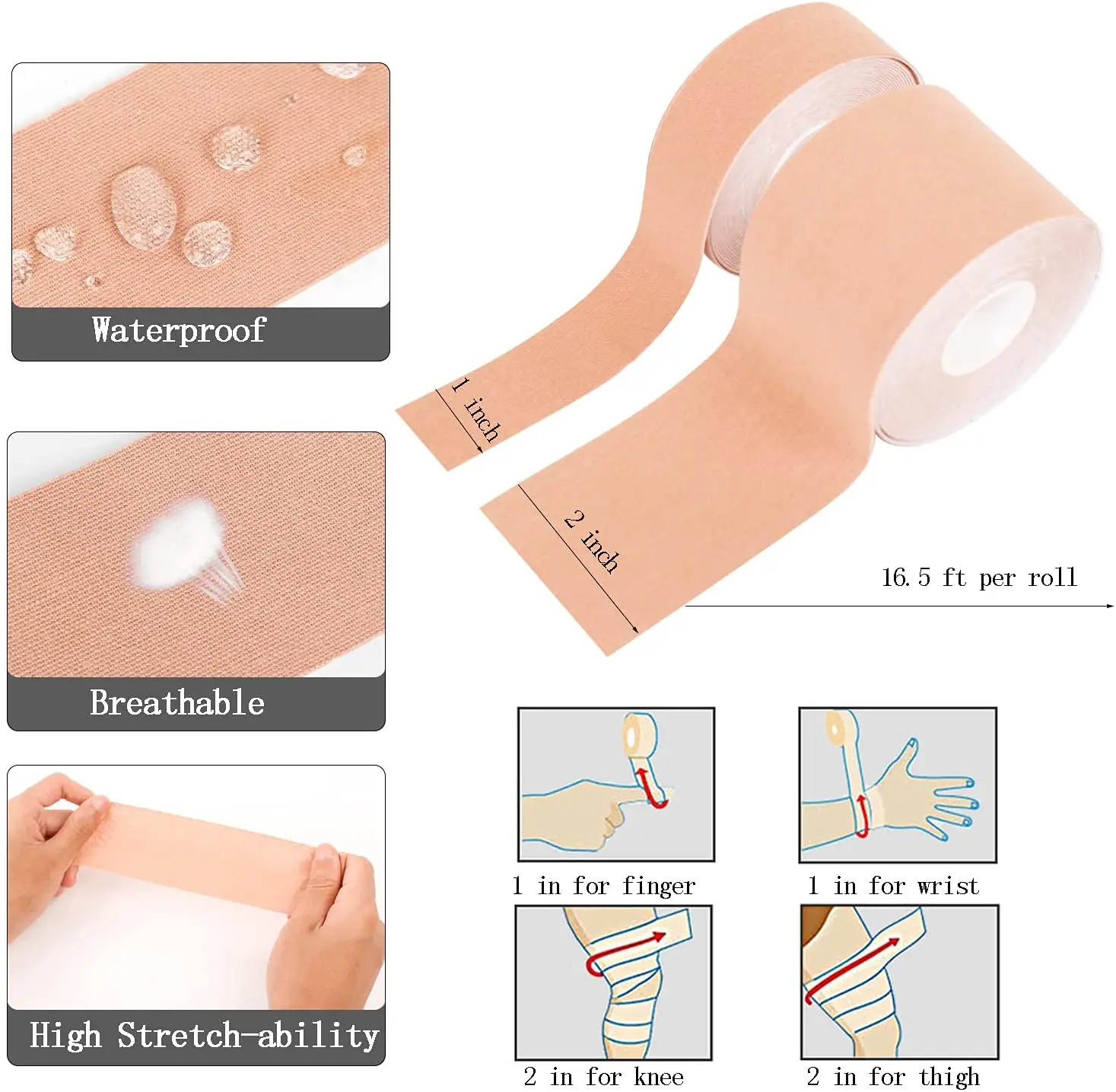 Göğüs Dikleştirme Bandı S Beden 2.5 Cm.