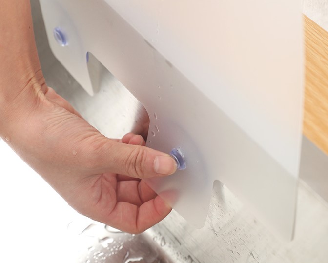 Lavabo ve Ocak Sıçrama Önleyici Vantuzlu Kalkan - 5