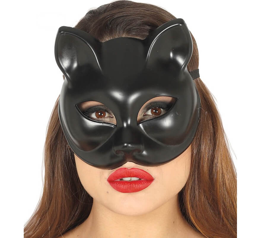 Siyah Renk Lüks Kedi Maskesi  - 2