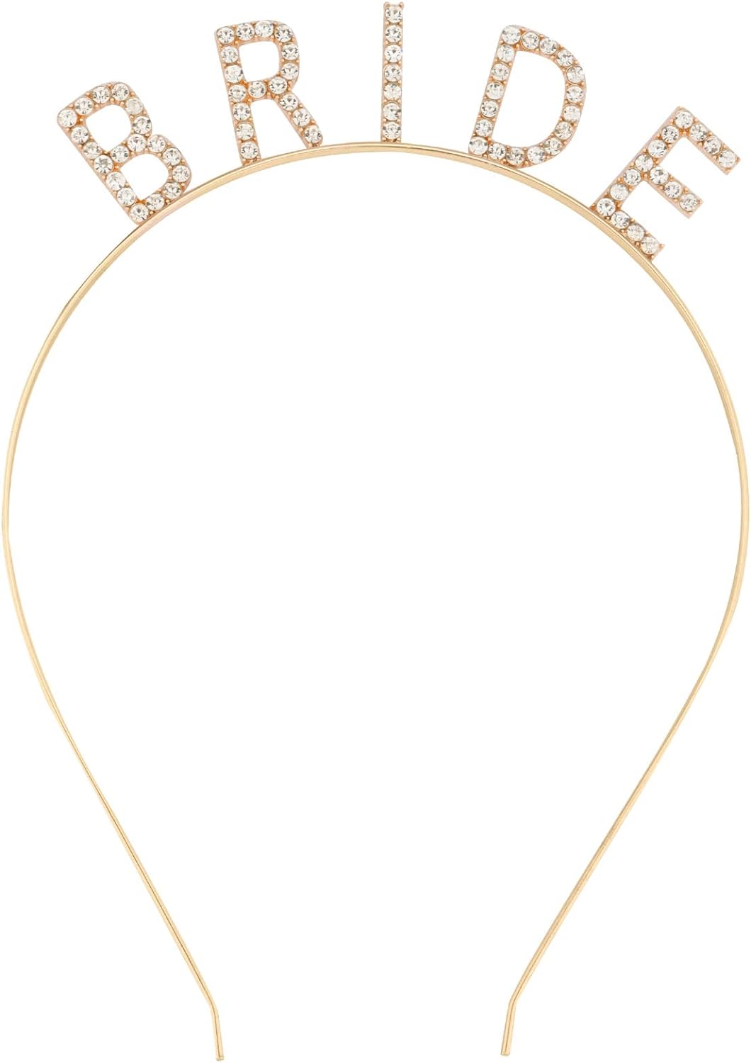 Altın Gold Renk Bekarlığa Veda Kristal Taş Bride Tacı İthal - 2