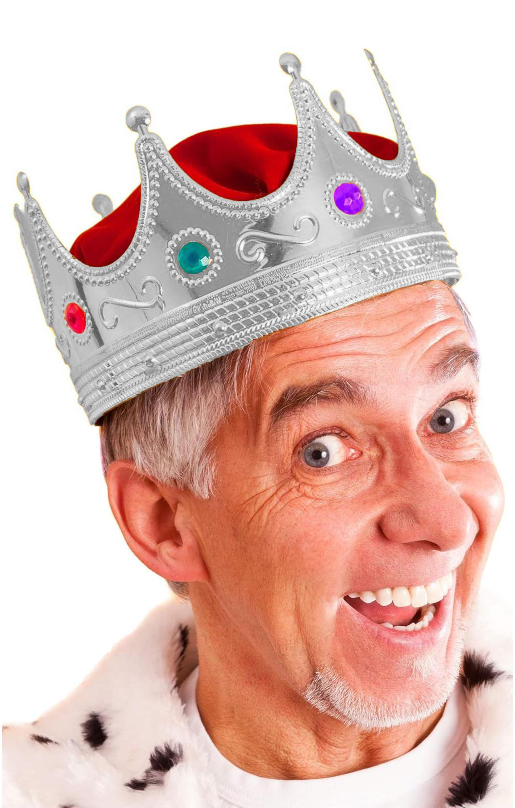 Gümüş Kral Tacı Yetişkin-Çocuk Uyumlu