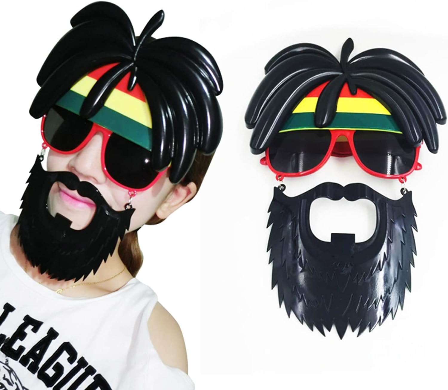 Rasta Peruklu Bob Marley Parti Gözlüğü - 2