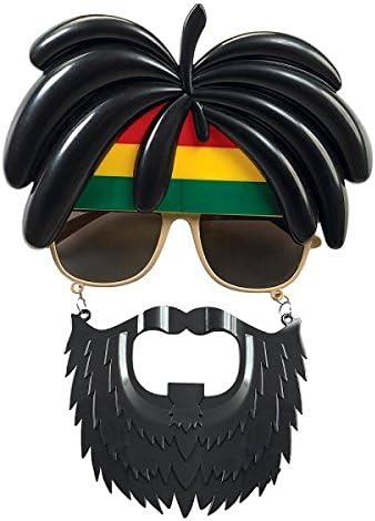 Rasta Peruklu Bob Marley Parti Gözlüğü - 3