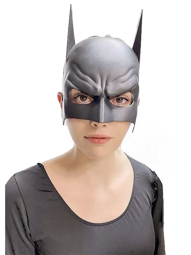 Siyah Çocuk Batman Maskesi Lastikli - 4