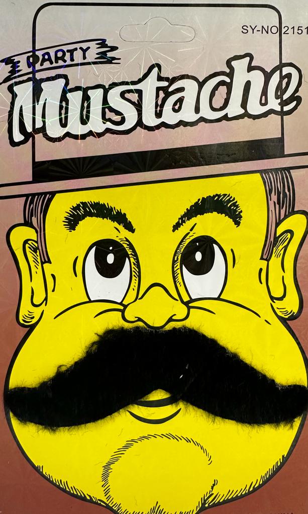 Siyah Renk Yapışkanlı Pala Bıyık