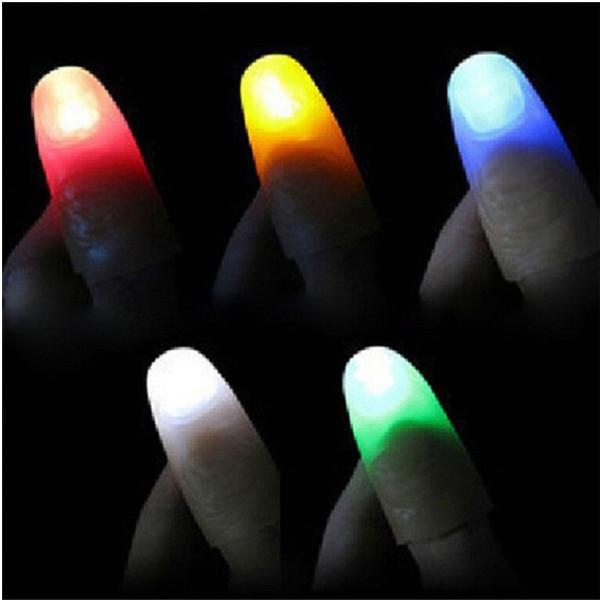 Led Işıklı Renkli Sihirli Parmak Şaka - 3