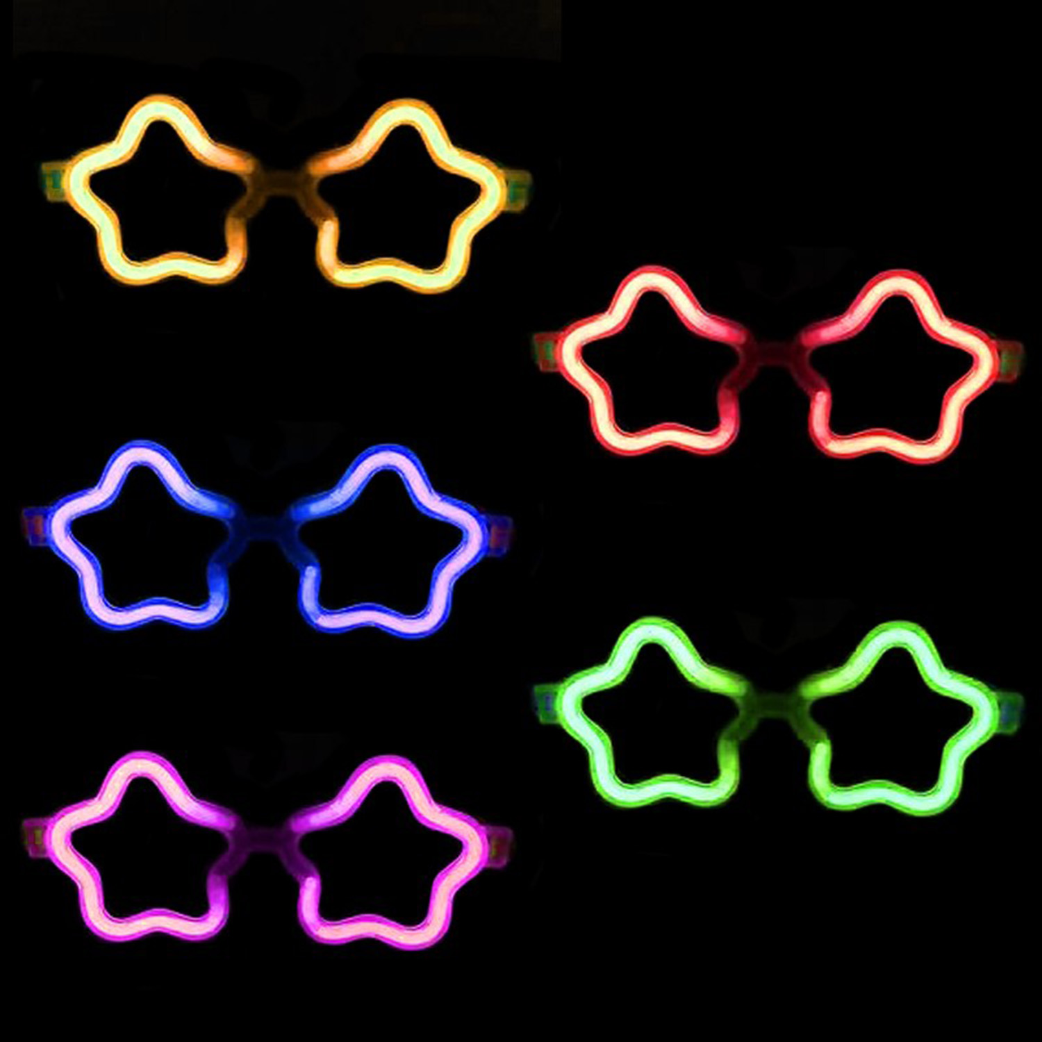 Yıldız Glow Partisi Gözlüğü - 12 Adet - 3