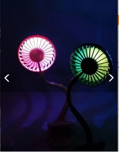Ayarlanabilir Kıskaçlı Masa Üstü Mini Vantilatör - 2
