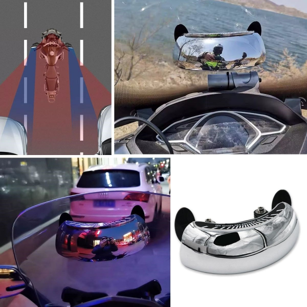 Motosiklet İçin Dayanıklı Geniş Açı Görme ve Kör Nokta Aynası - 4